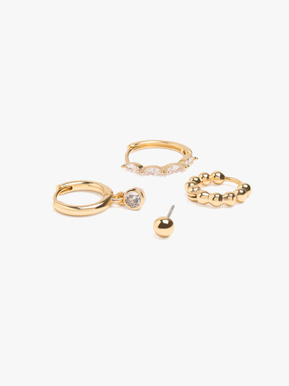 Set Of Earrings With Cubic Zirconia