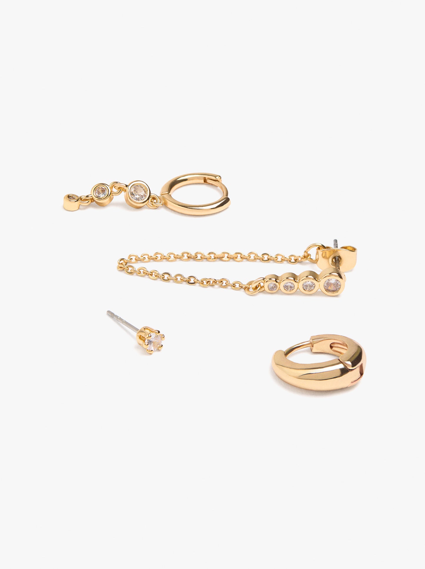 Set Of Earrings With Cubic Zirconia