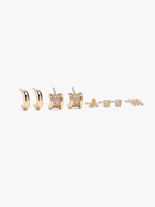 Set Of Earrings With Cubic Zirconia