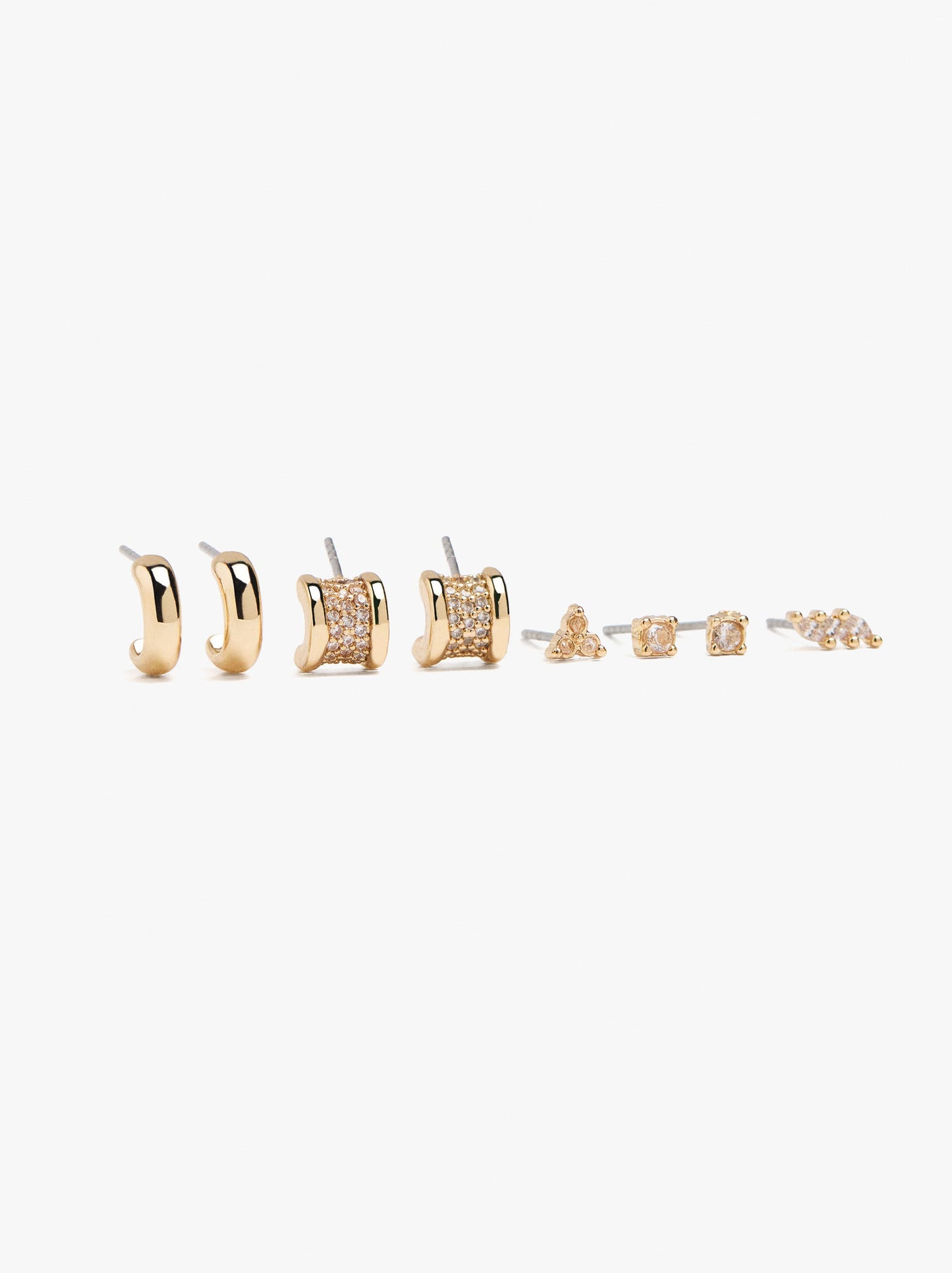 Set Of Earrings With Cubic Zirconia