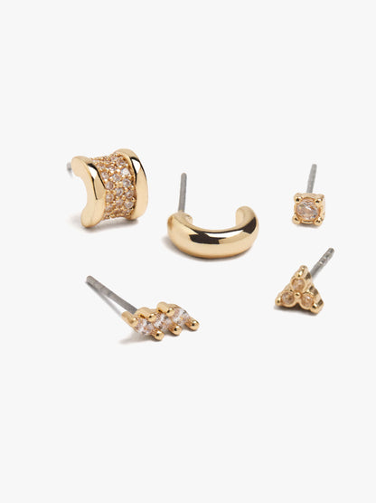 Set Of Earrings With Cubic Zirconia