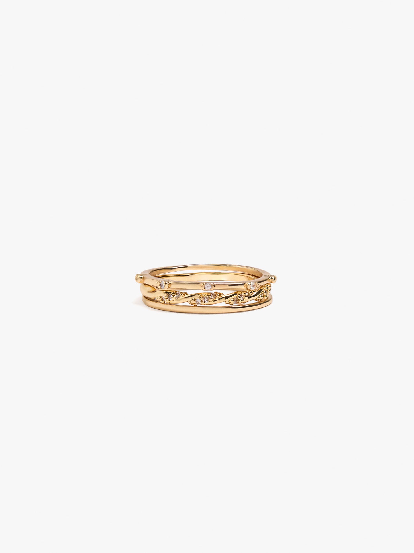 Set Of Rings With Zirconia