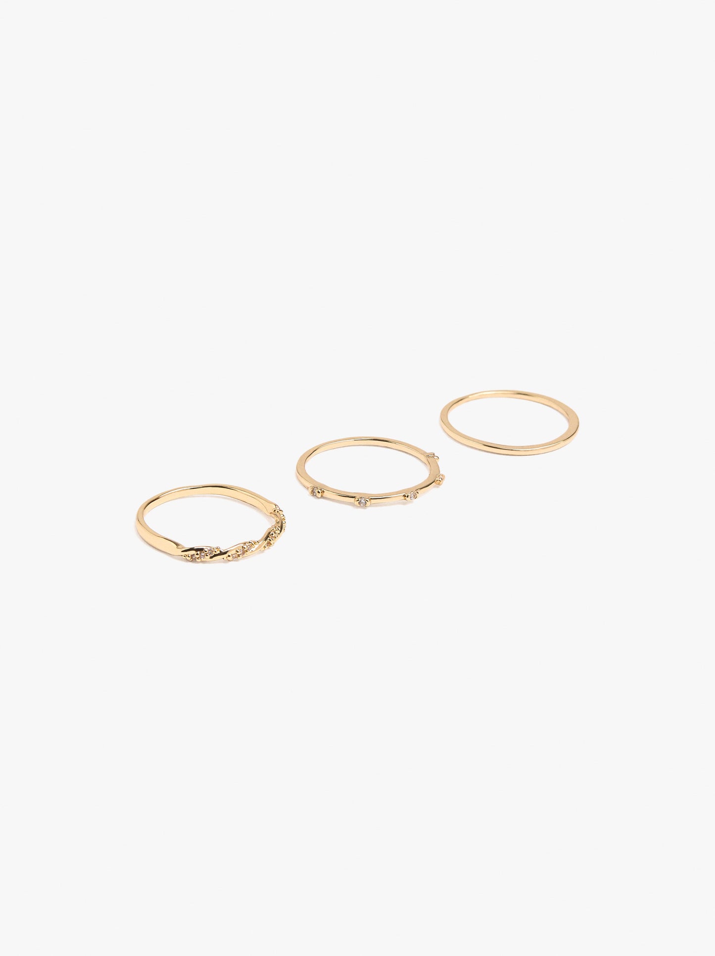 Set Of Rings With Zirconia