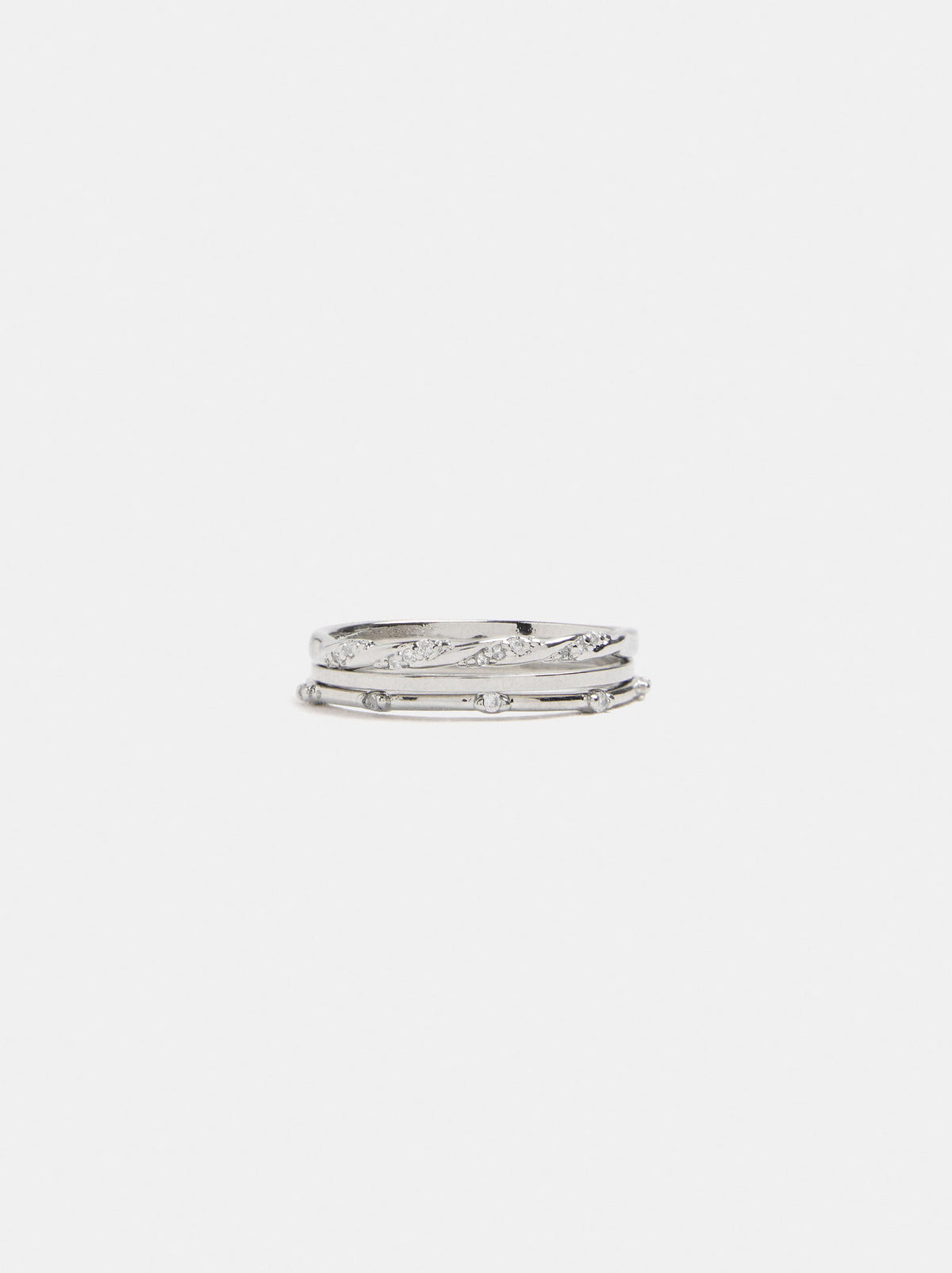 Set Of Rings With Cubic Zirconia