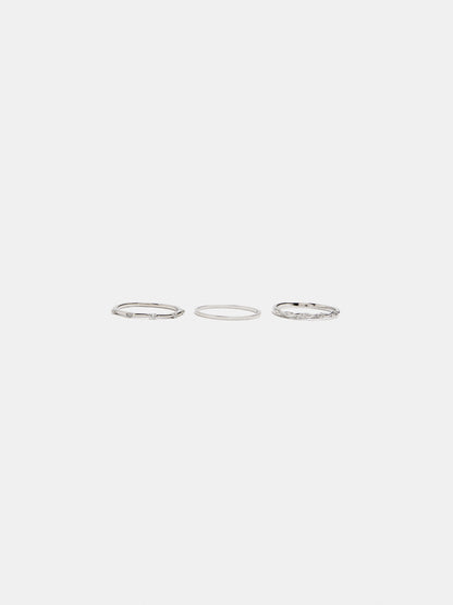 Set Of Rings With Cubic Zirconia