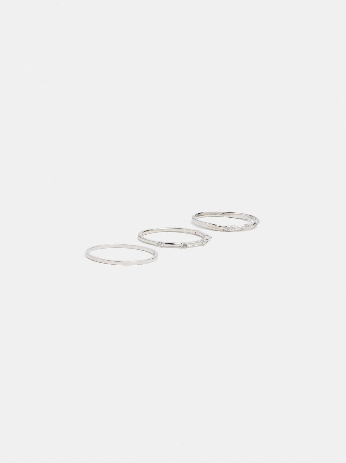 Set Of Rings With Cubic Zirconia