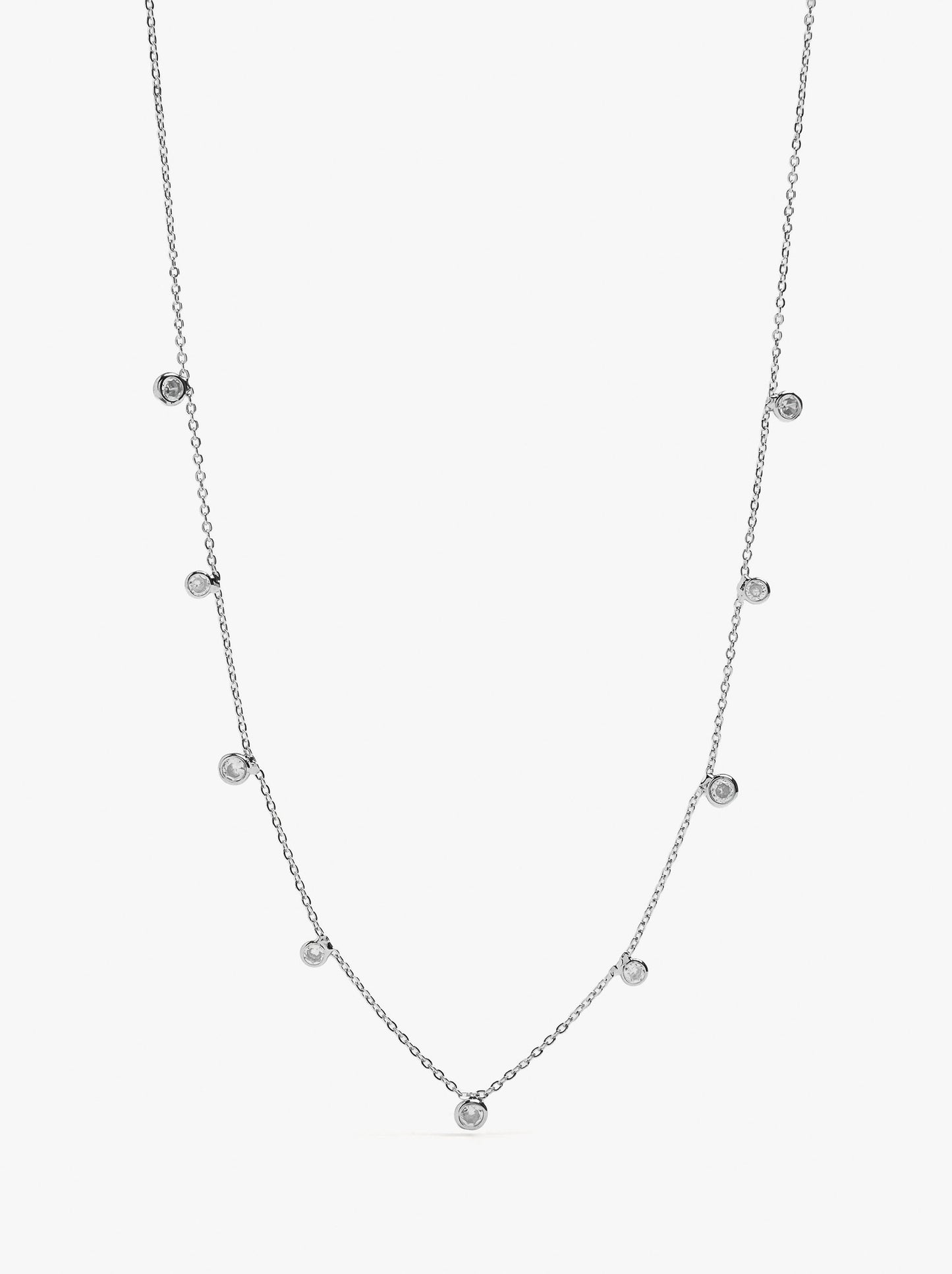 Short Necklace With Zirconia