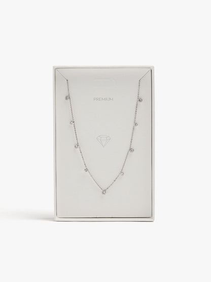 Short Necklace With Zirconia