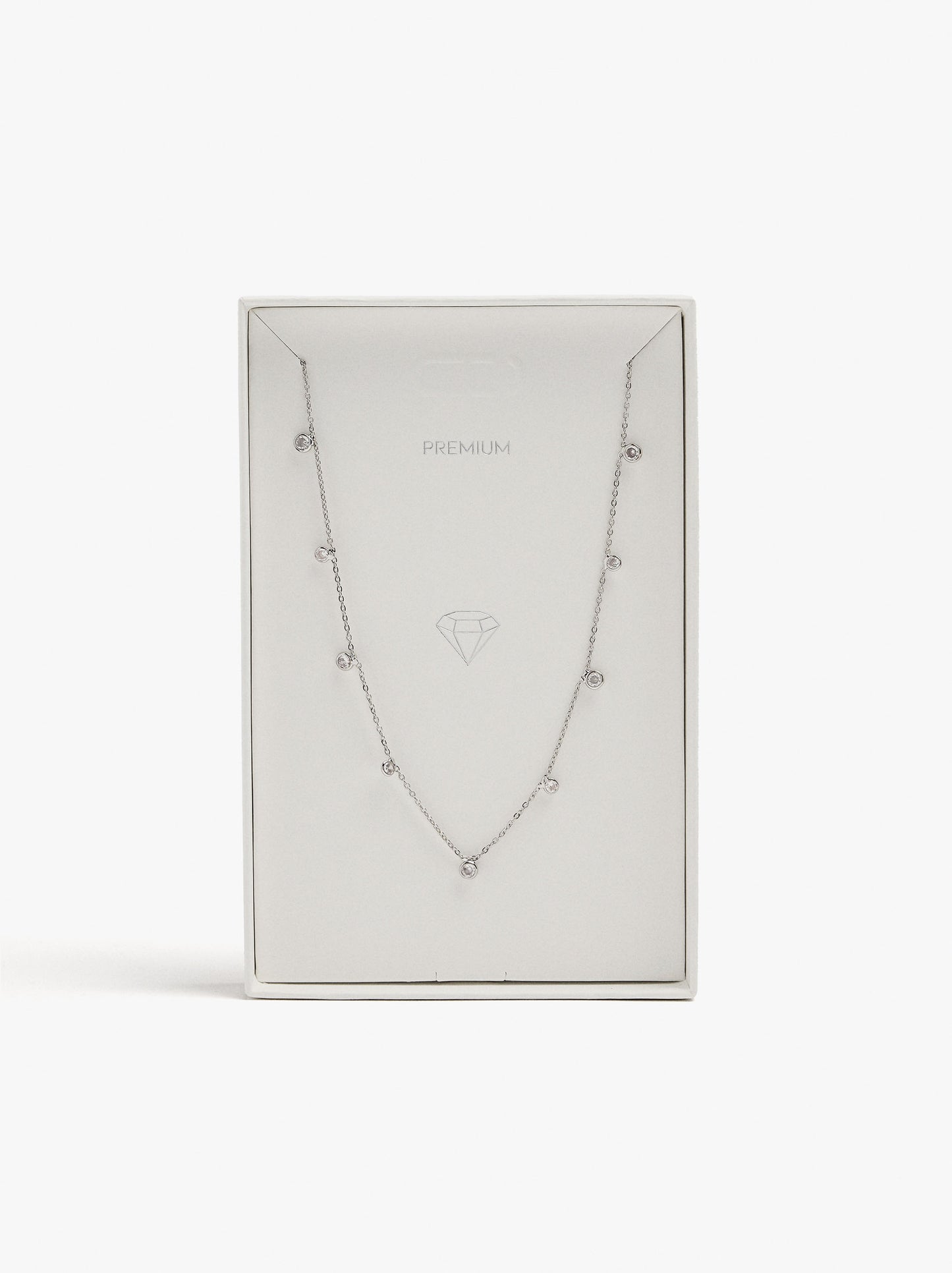 Short Necklace With Zirconia