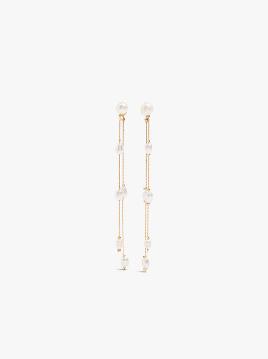 Long Earrings With Freshwater Pearls