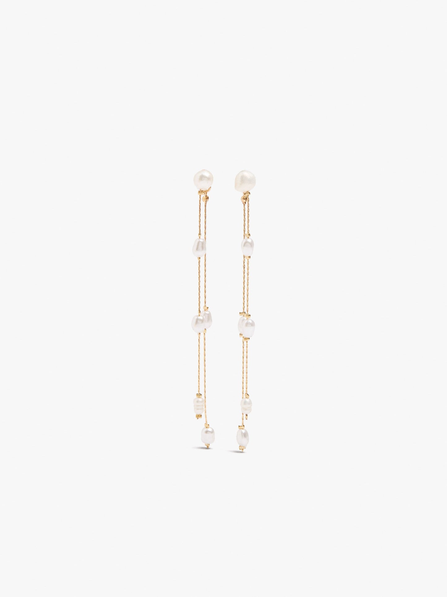 Long Earrings With Freshwater Pearls