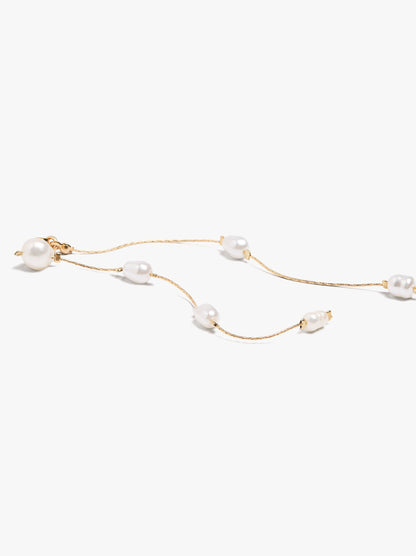 Long Earrings With Freshwater Pearls