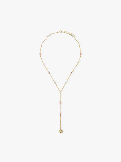 Necklace With Bars And Multicolor Stones