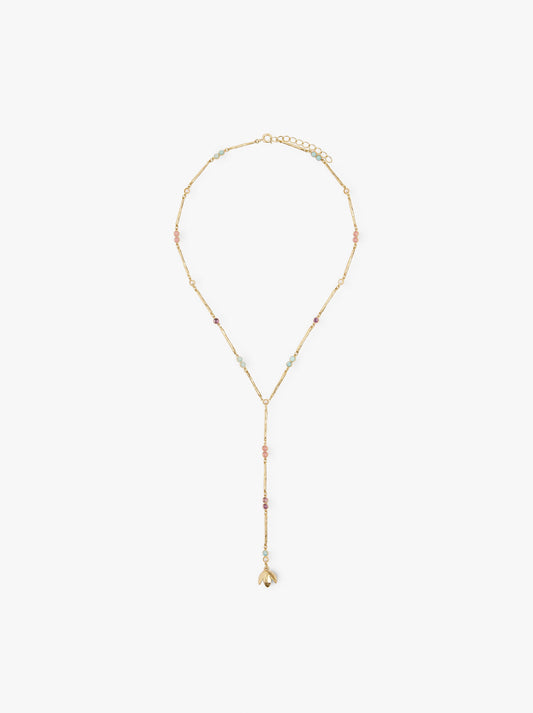 Necklace With Bars And Multicolor Stones
