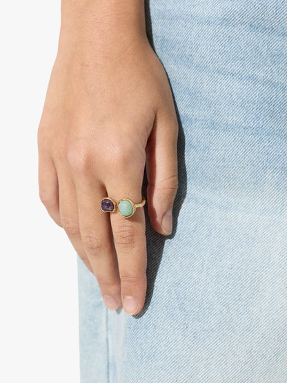 Open Ring With Stones