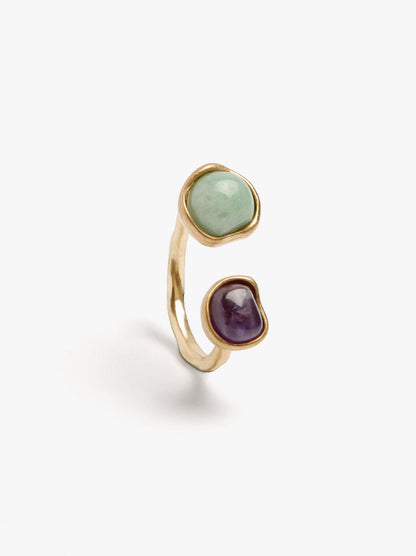 Open Ring With Stones