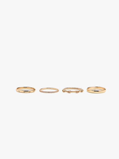 Set Of Rings With Zirconia