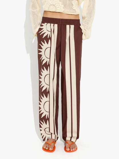 Printed Sun Trousers 100% Cotton