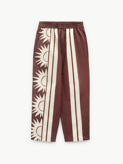 Printed Sun Trousers 100% Cotton