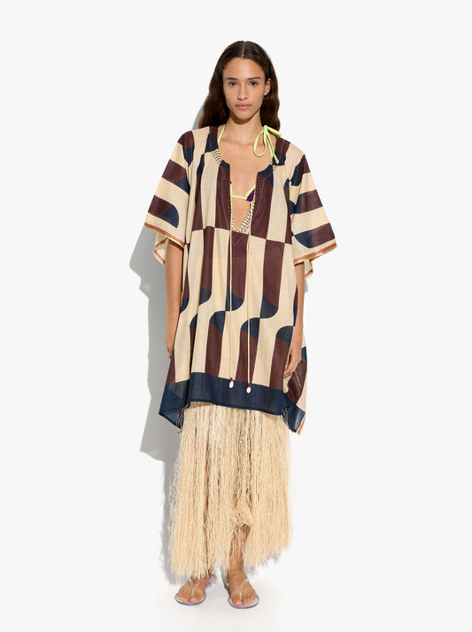 Printed Cotton Kaftan