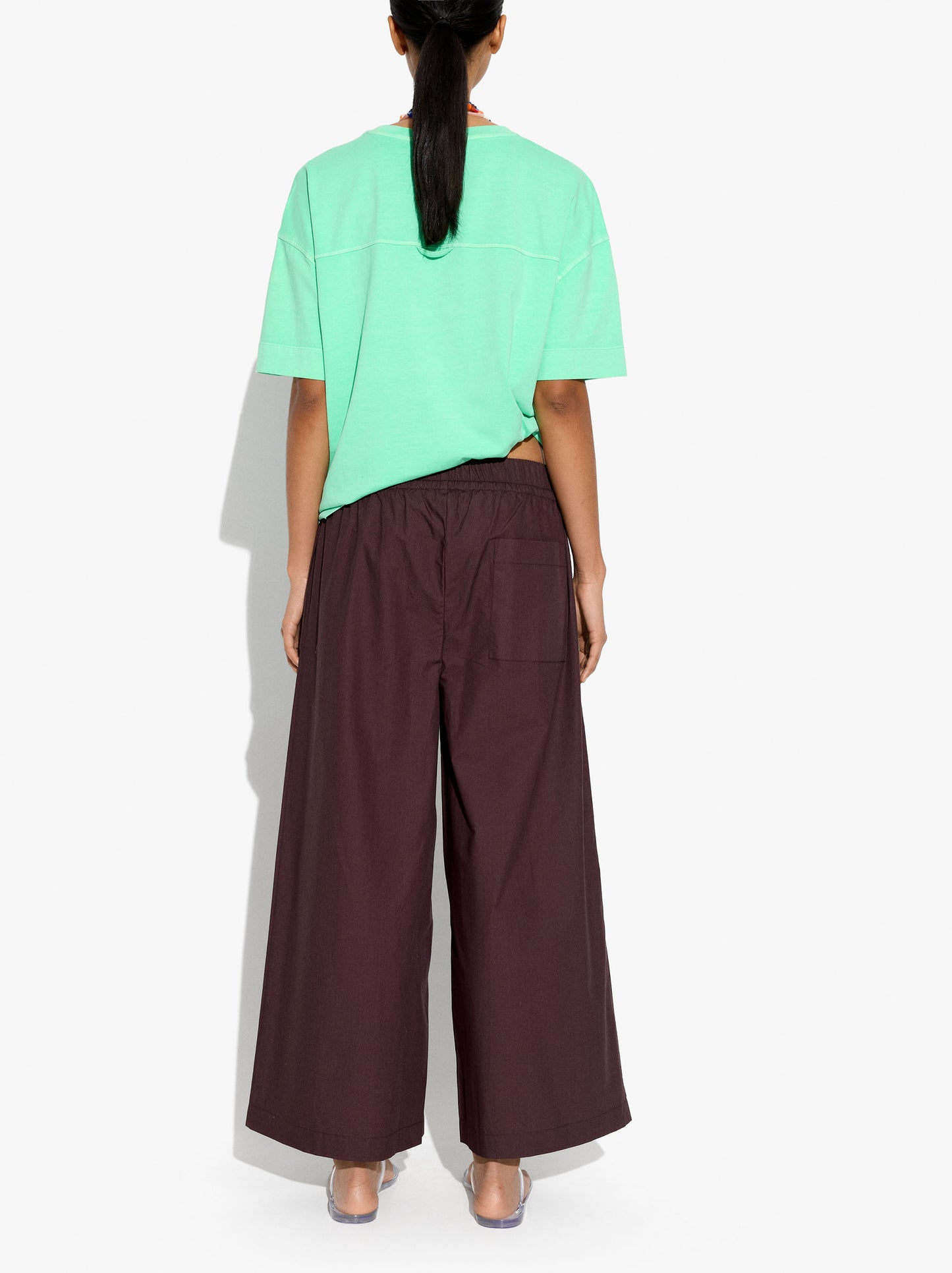 Trousers With Elastic Waist 100% Cotton