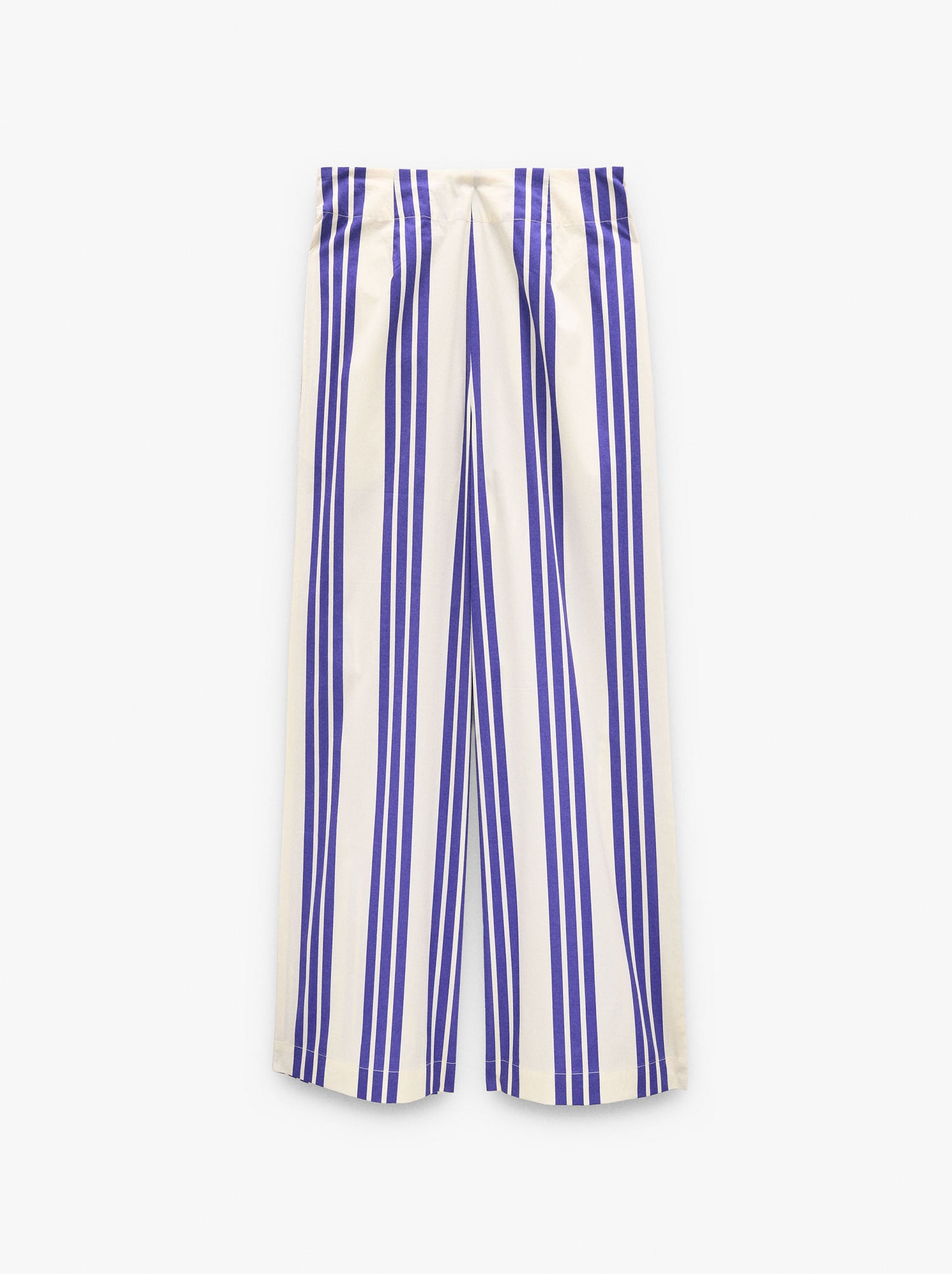 Trousers With Elastic Waist With Stripes 100% Cotton