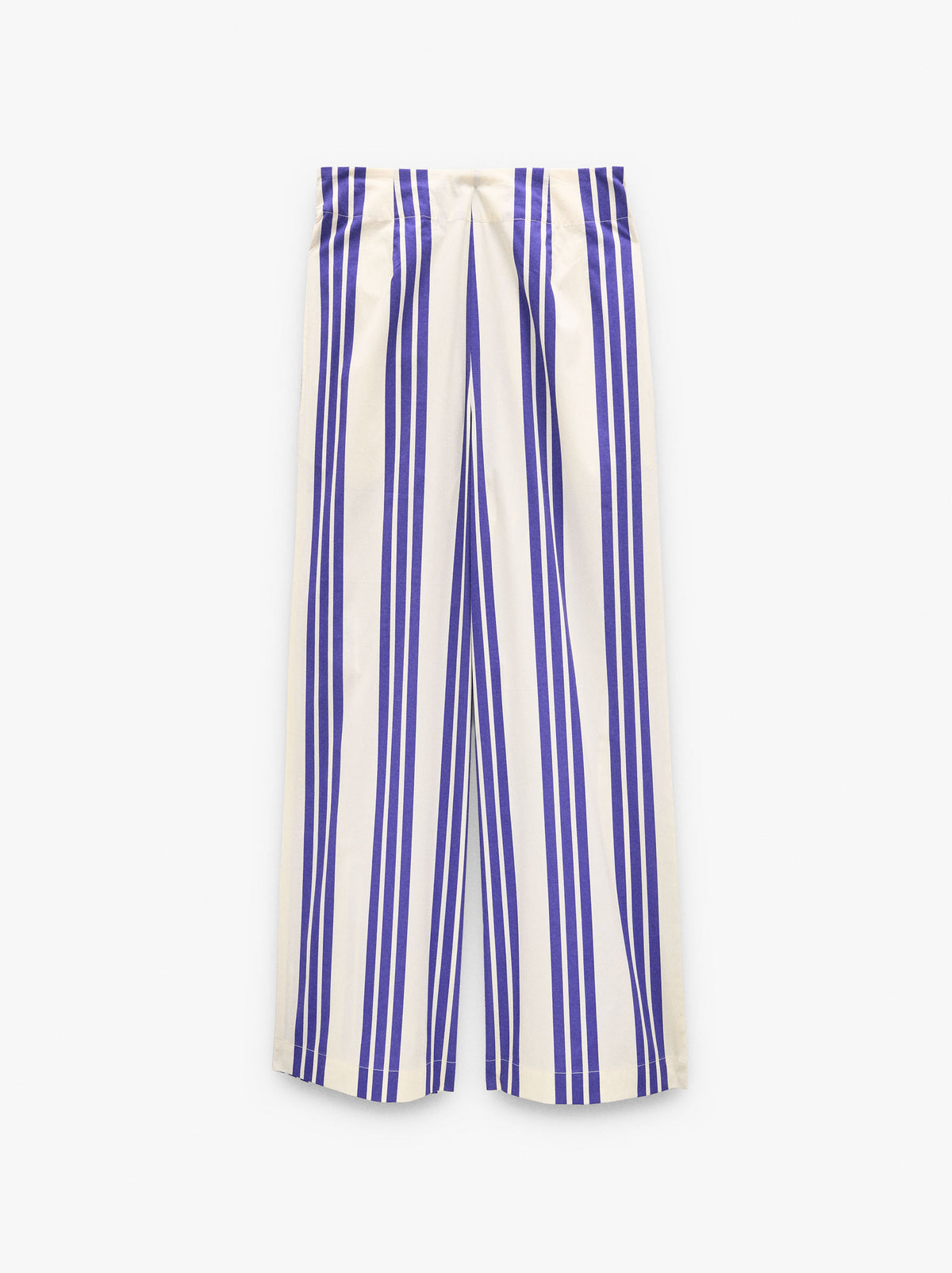 Trousers With Elastic Waist With Stripes 100% Cotton