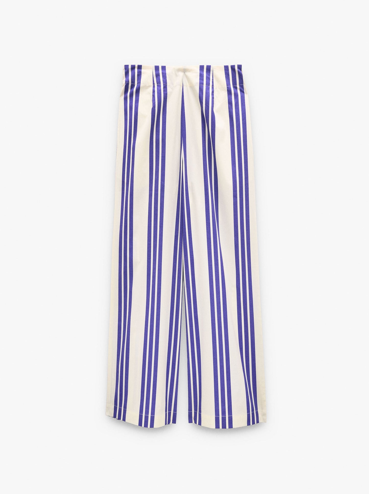 Trousers With Elastic Waist With Stripes 100% Cotton