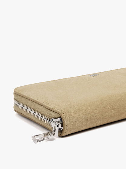 Leather Wallet With Zipper Closure