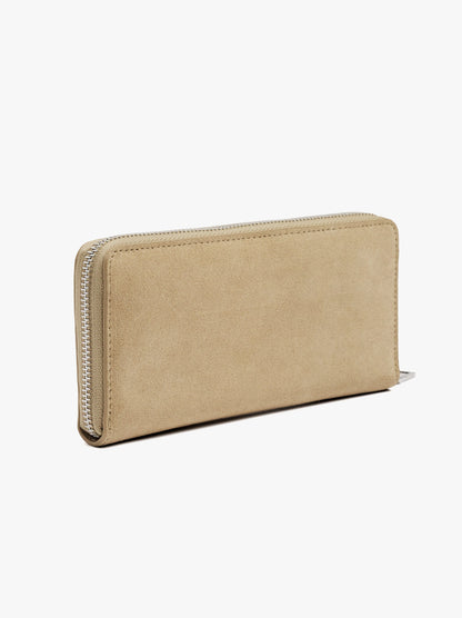 Leather Wallet With Zipper Closure