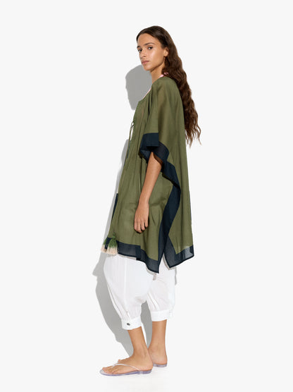 Asymmetric Kaftan With 100% Cotton