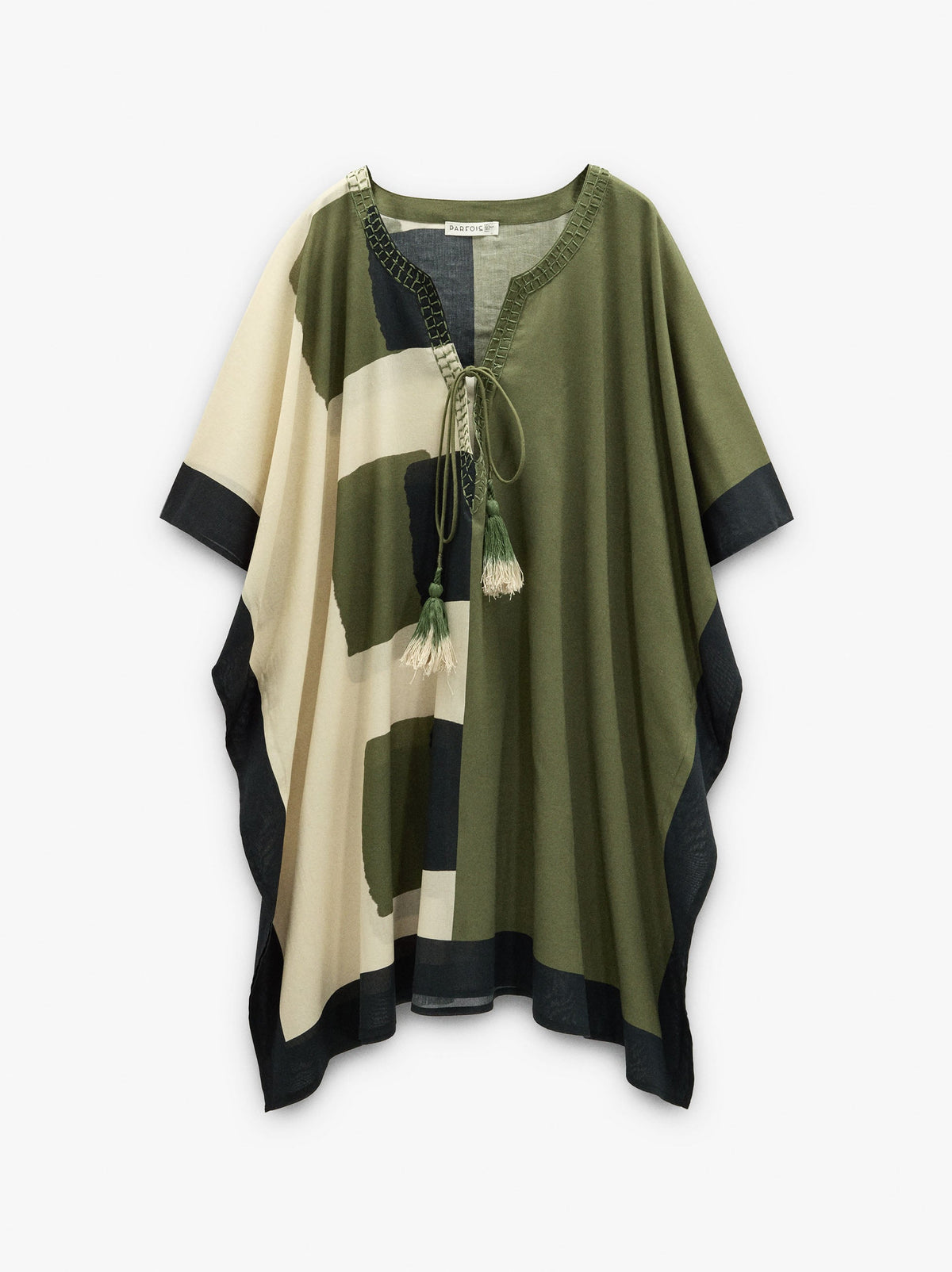 Asymmetric Kaftan With 100% Cotton
