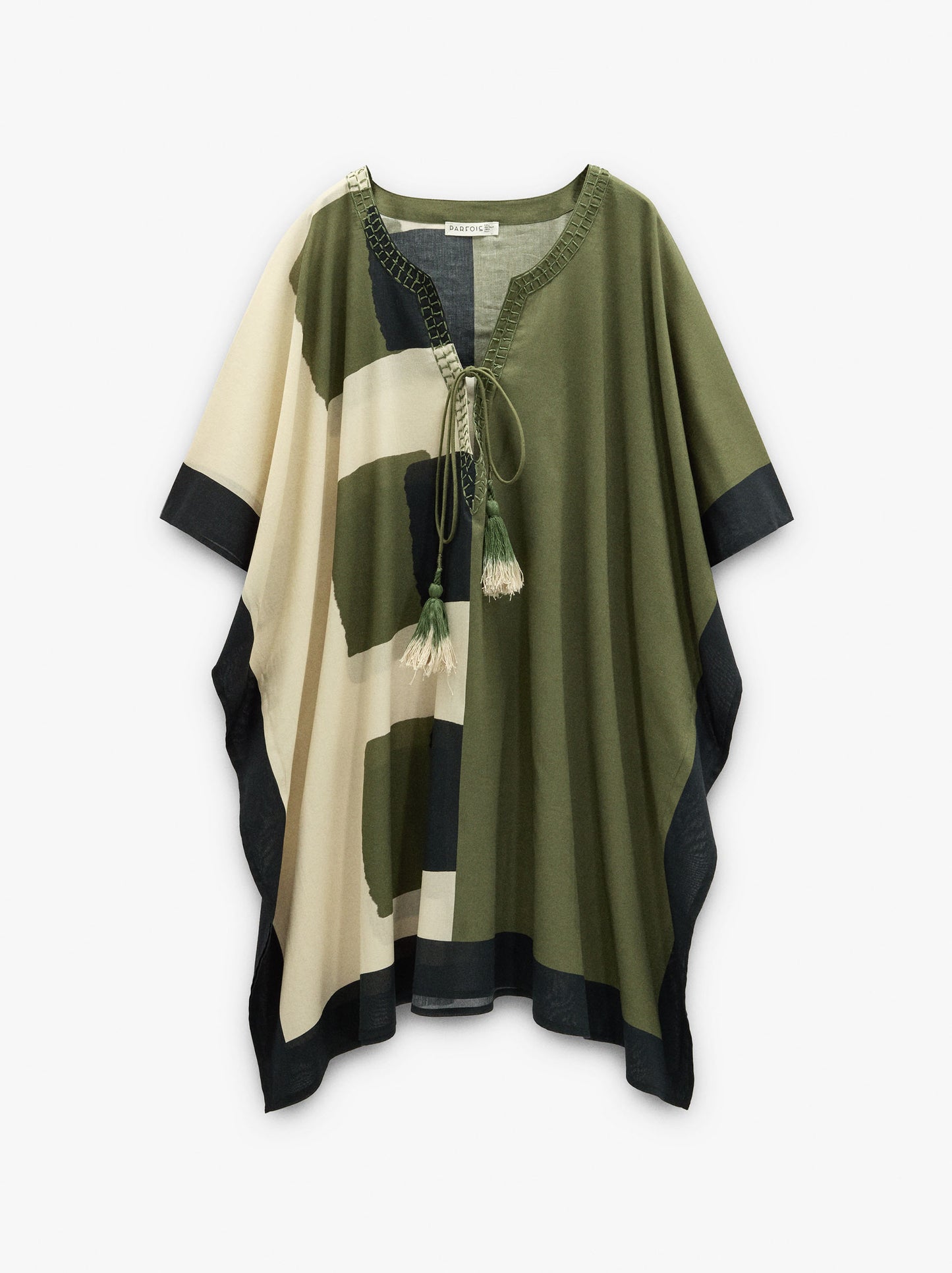 Asymmetric Kaftan With 100% Cotton
