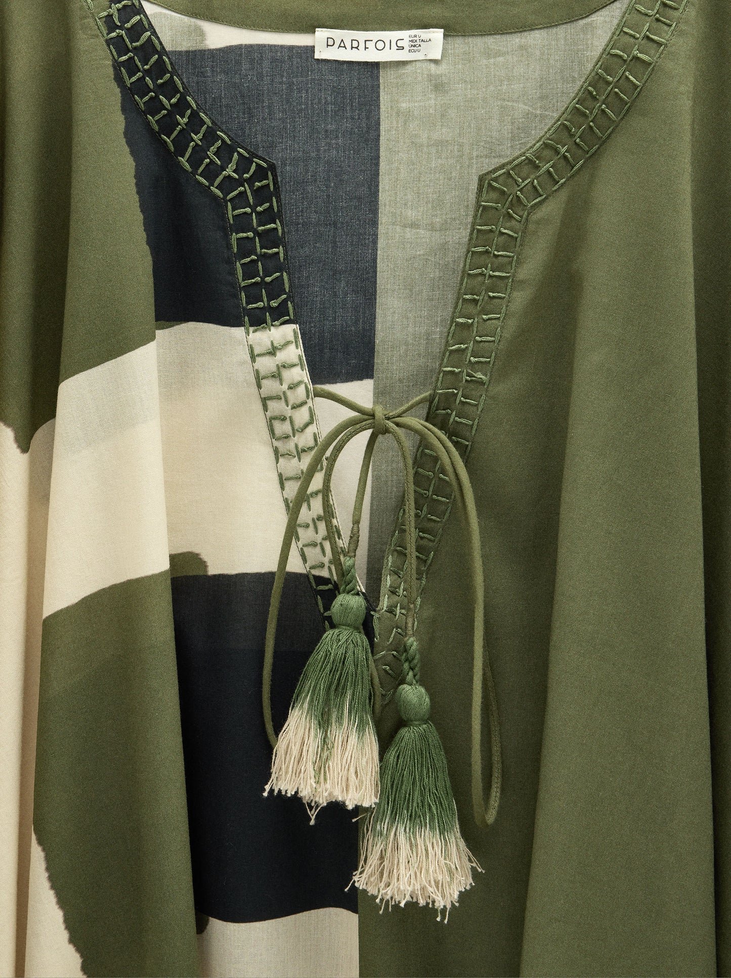 Asymmetric Kaftan With 100% Cotton