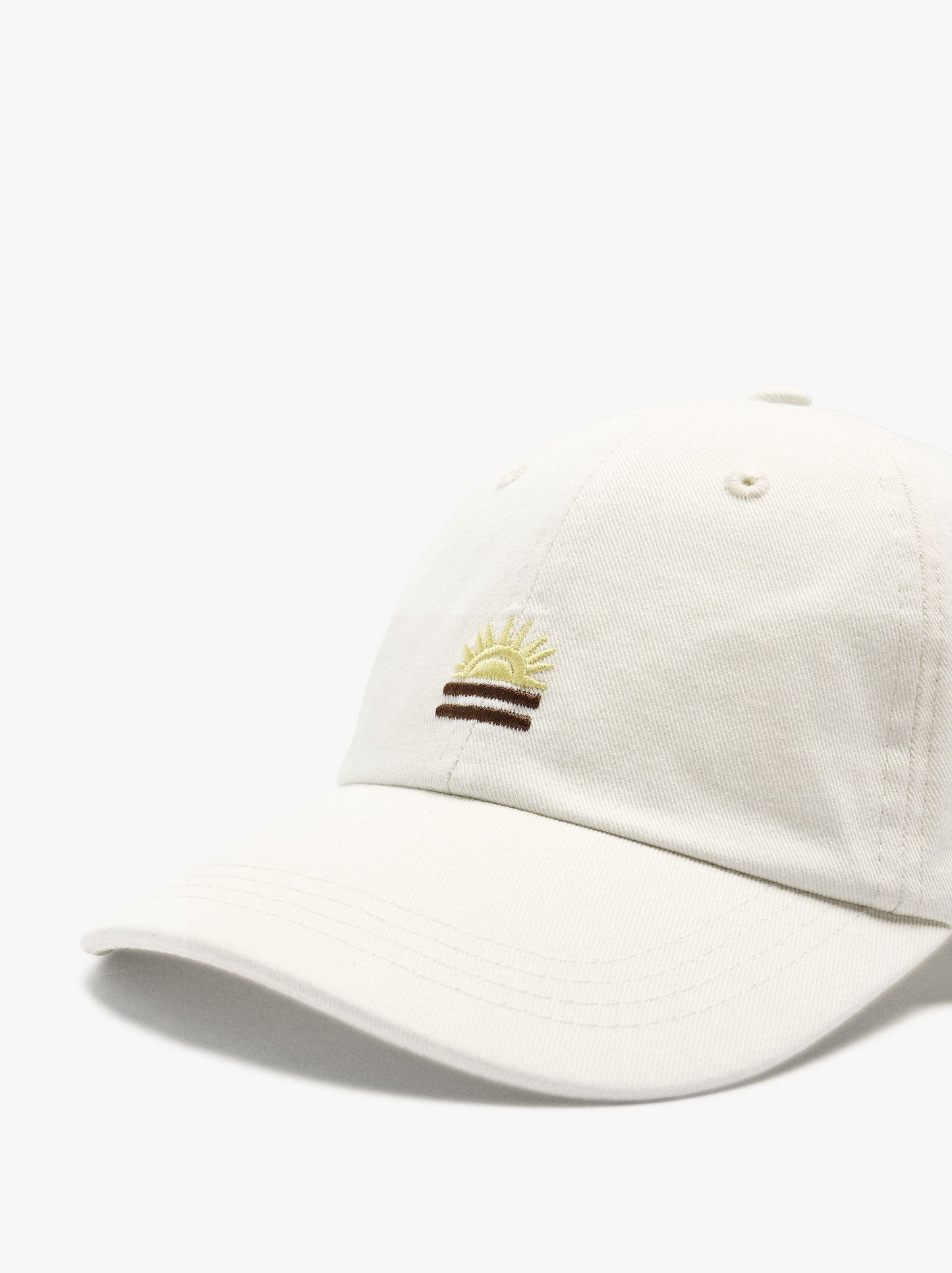 Cotton Cap With Embroidery