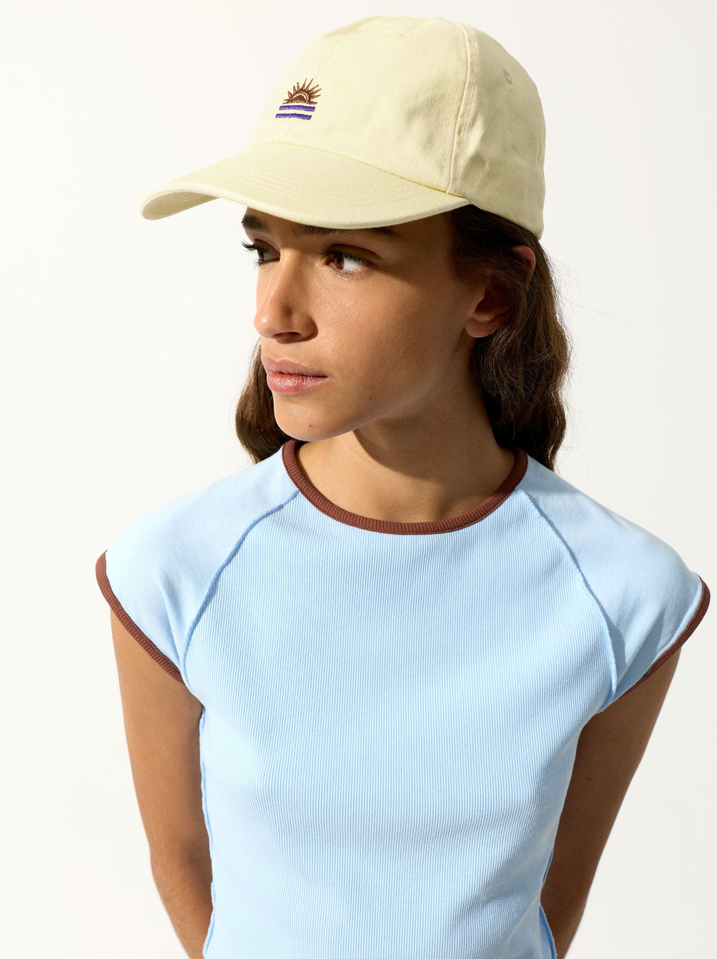 Cotton Cap With Embroidery