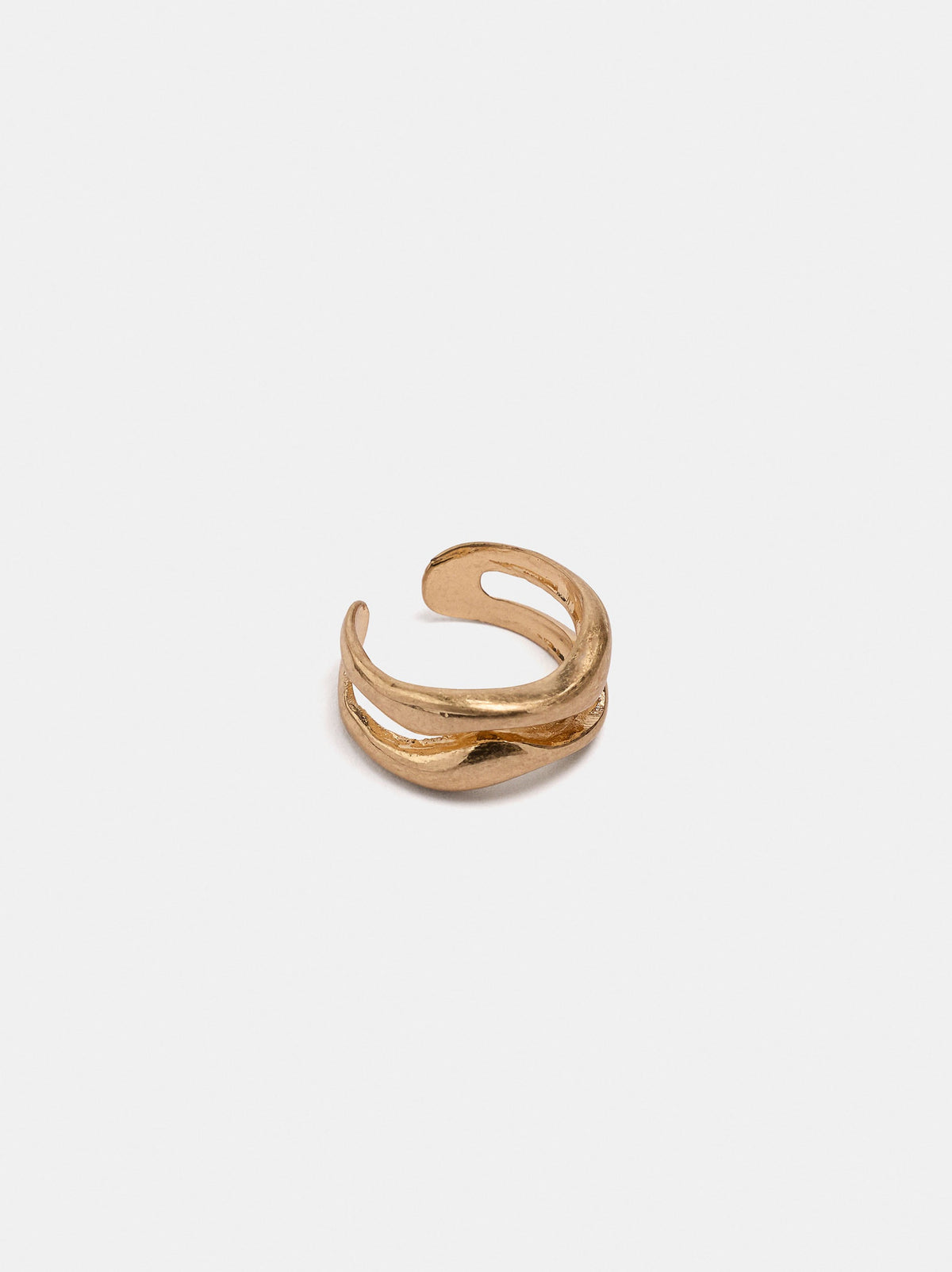 Wavy Double-Effect Ring