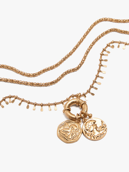Set Of Necklaces With Medallions