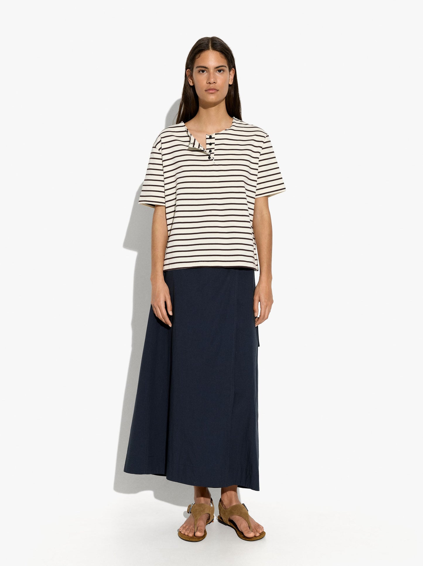 Cotton T-Shirt With Stripes