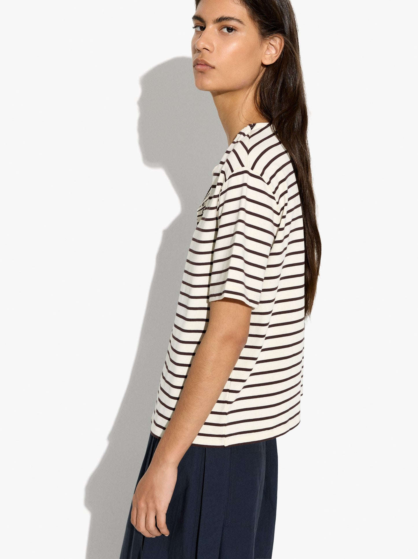 Cotton T-Shirt With Stripes