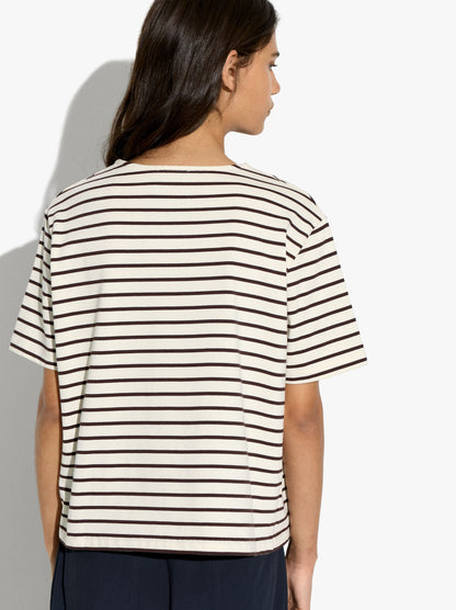 Cotton T-Shirt With Stripes