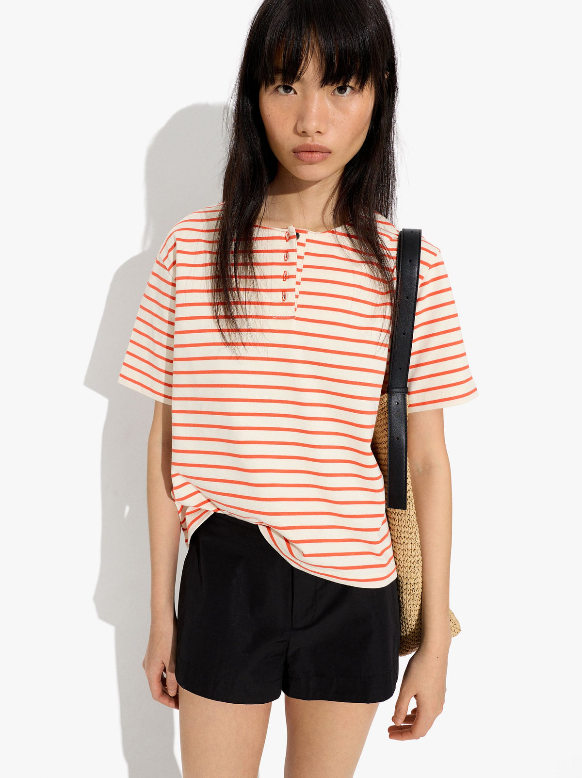 Cotton T-Shirt With Stripes
