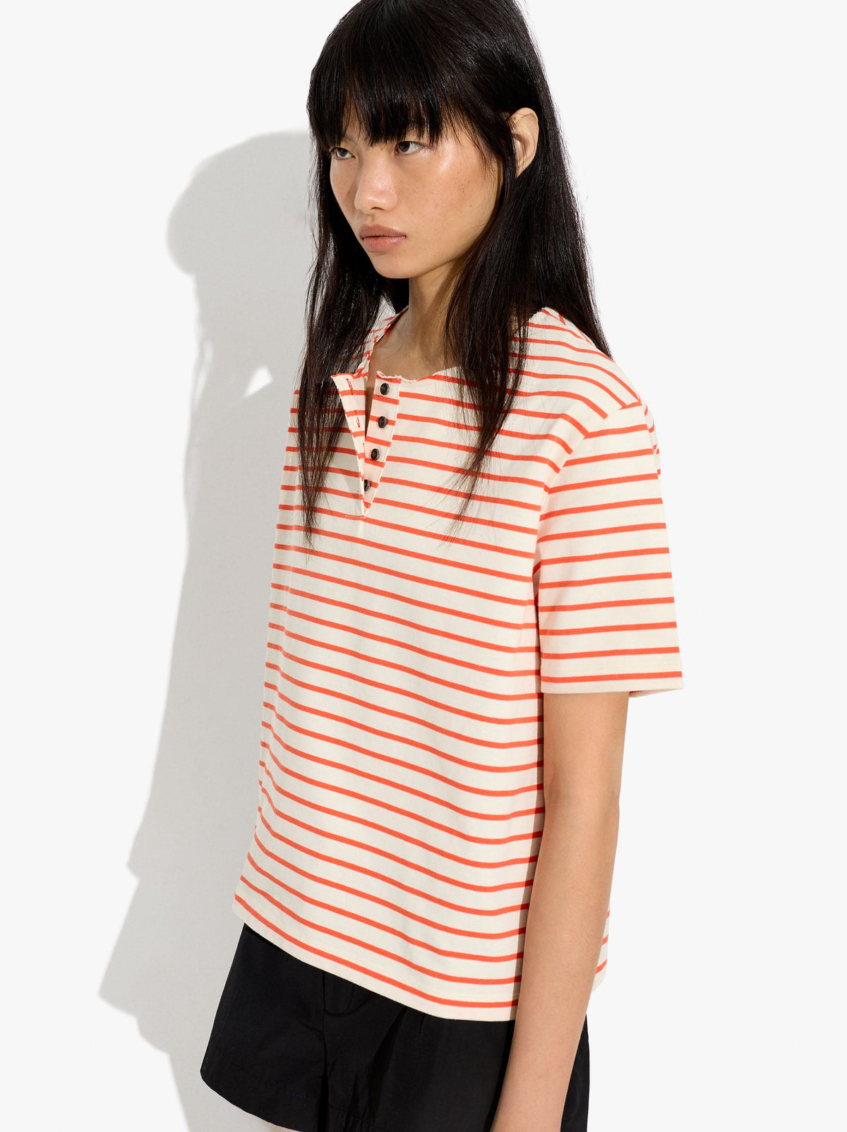 Cotton T-Shirt With Stripes