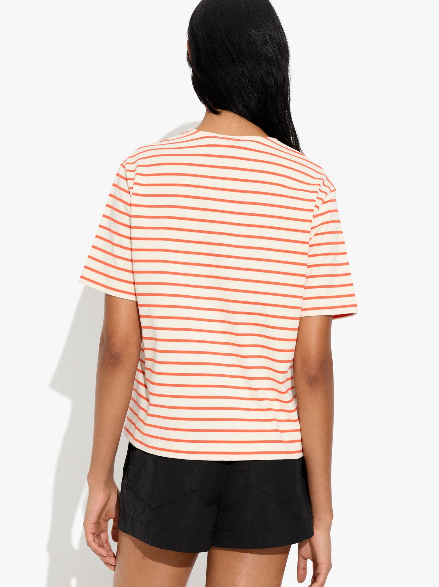 Cotton T-Shirt With Stripes