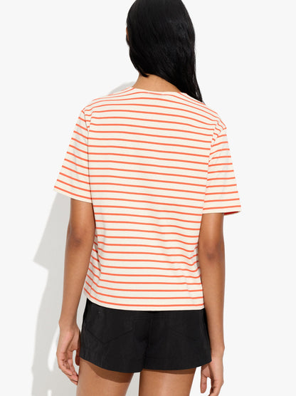 Cotton T-Shirt With Stripes