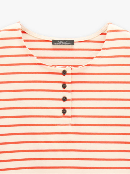 Cotton T-Shirt With Stripes