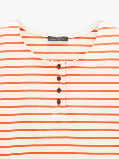 Cotton T-Shirt With Stripes