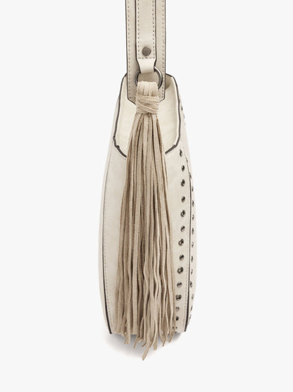 Shoulder Bag With Fringes And Studs L