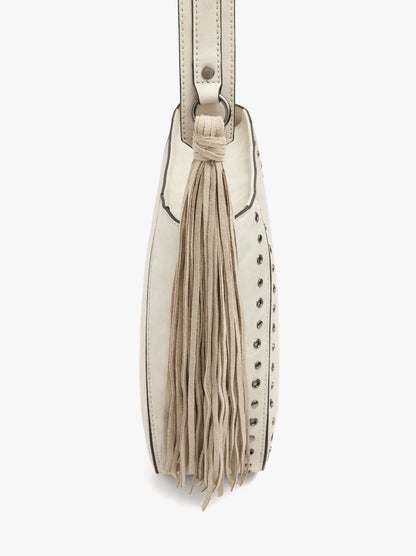 Shoulder Bag With Fringes And Studs L