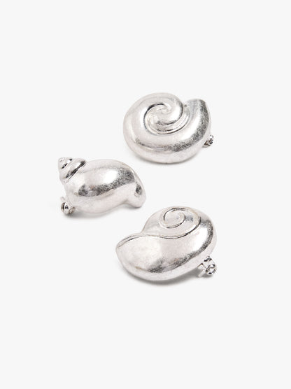 Set Of Broochs With Shells